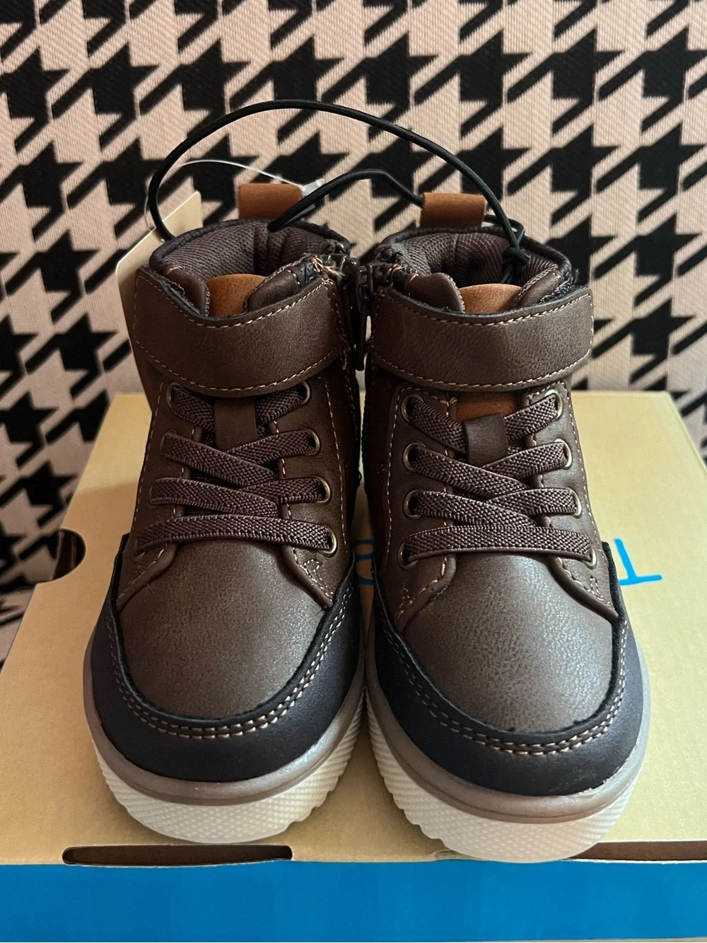 Thereabouts Toddler Boys Lil Asher Flat Heel Lace Up Boots- Size 5